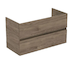 Ideal Standard Eurovit+ - Umyvadlová skříňka, 55x100x44 cm, 2 zásuvky, ořech R0265Y9