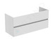 Ideal Standard Eurovit - Umyvadlová skříňka, 55x120x44 cm, 2 zásuvky, lesklá bílá R0266WG