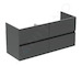 Ideal Standard Eurovit - Umyvadlová skříňka, 55x120x44 cm, 4 zásuvky, lesklá šedá R0267TI