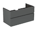 Ideal Standard Finesse - Umyvadlová skříňka, 100x51x55 cm, 2 zásuvky, matný antracit E3397Y2