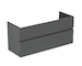 Ideal Standard Finesse - Umyvadlová skříňka, 120x44x55 cm, 2 zásuvky, matný antracit E3385Y2