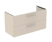 Ideal Standard i.Life B - Umyvadlová skříňka, 120x63x51 cm, 2 zásuvky, levá, matná písková T5586NF