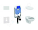 Ideal Standard ProSys - Set předstěnové instalace, klozet Alpha se sedátkem, tlačítko Oleas M1, bílá ProSys80M SP106