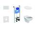 Ideal Standard ProSys - Set předstěnové instalace, klozet Alpha se sedátkem, tlačítko Oleas M1, chrom ProSys120M SP36