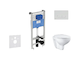 Ideal Standard ProSys - Set předstěnové instalace, klozetu a sedátka  Bau Ceramic, tlačítka Oleas M1, Rimless, SoftClose, bílá P