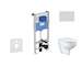 Ideal Standard ProSys - Set předstěnové instalace, klozetu a sedátka  Bau Ceramic, tlačítka Oleas M1, Rimless, SoftClose, chrom 