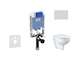 Ideal Standard ProSys - Set předstěnové instalace, klozetu a sedátka  Bau Ceramic, tlačítka Oleas M1, Rimless, SoftClose, chrom 
