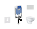 Ideal Standard ProSys - Set předstěnové instalace, klozetu a sedátka  Bau Ceramic, tlačítka Oleas M2, Rimless, SoftClose, bílá P
