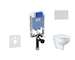 Ideal Standard ProSys - Set předstěnové instalace, klozetu a sedátka  Bau Ceramic, tlačítka Oleas M2, Rimless, SoftClose, chrom 