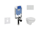 Ideal Standard ProSys - Set předstěnové instalace, klozetu a sedátka  Eurovit, tlačítka Oleas M1, Rimless, SoftClose, chrom ProS