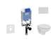 Ideal Standard ProSys - Set předstěnové instalace, klozetu a sedátka  Eurovit, tlačítka Oleas M2, Rimless, SoftClose, chrom mat 