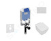 Ideal Standard ProSys - Set předstěnové instalace, klozetu a sedátka  Strada II, tlačítka Oleas M1, Aquablade, SoftClose, chrom 