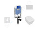 Ideal Standard ProSys - Set předstěnové instalace, klozetu a sedátka Strada II, tlačítka Oleas M2, Aquablade, SoftClose, bílá Pr