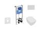 Ideal Standard ProSys - Set předstěnové instalace, klozetu a sedátka  Strada II, tlačítka Oleas M2, Aquablade, SoftClose, chrom 