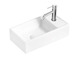 kielle Arkas I - Umývátko 42x23 cm, bez přepadu, 1 otvor pro baterii vpravo, bílá 30611400R