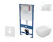 kielle Genesis - Set předstěnové instalace, klozetu Oudee, sedátka softclose a tlačítka Gemini II, lesklý chrom 30505SS68