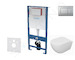 kielle Genesis - Set předstěnové instalace, klozetu Oudee, sedátka softclose a tlačítka Gemini III, matný chrom 30505SS63