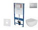 kielle Genesis - Set předstěnové instalace, klozetu Oudee, sedátka softclose a tlačítka Gemini III, matný chrom 30505SS70