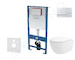 kielle Genesis - Set předstěnové instalace, klozetu Oudee Vortex, sedátka softclose a tlačítka Gemini I, lesklý chrom 30505SS80