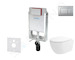 kielle Genesis - Set předstěnové instalace, klozetu Oudee Vortex, sedátka softclose a tlačítka Gemini III, matný chrom 30505SZ77