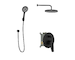 kielle Nefia - Sprchový set s baterií pod omítku, pro 2 spotřebiče, s příslušenstvím EcoSpare a tělesem, matná černá 20627SP114