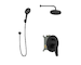 kielle Nefia - Sprchový set s baterií pod omítku, pro 2 spotřebiče, s příslušenstvím EcoSpare a tělesem, matná černá 20627SP134