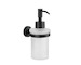 kielle Oudee - Dávkovač mýdla s držákem, matné sklo/matná černá 40102034