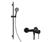 kielle Oudee - Sprchový set s baterií, tyčí, hadicí a sprchovou hlavicí EcoSpare, matná černá 20602SN14