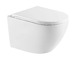 kielle Oudee - Závěsné WC se sedátkem Softclose, Vortex Rimless+, bílá 30102010-SET1