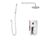 kielle Vega - Sprchový set s baterií pod omítku, pro 2 spotřebiče, s příslušenstvím EcoSpare a tělesem, chrom 20618SP100