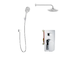 kielle Vega - Sprchový set s baterií pod omítku, pro 2 spotřebiče, s příslušenstvím EcoSpare a tělesem, chrom 20618SP120