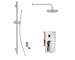 kielle Vega - Sprchový set s baterií pod omítku, pro 2 spotřebiče, s příslušenstvím EcoSpare a tělesem, chrom 20618SP60