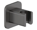 Kludi A-Qa - Držák sprchy, broušený Gunmetal 65558N2-00
