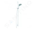 Kludi Freshline - Set sprchové hlavice 120, 1 proud, tyče a hadice, bílá 6784091-00