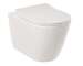 Kludi Resa R - Závěsné WC se sedátkem SoftClose, Rimless, Spiralflush, lesklá bílá 23WCSET43