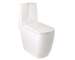 Kludi Resa S - WC kombi mísa, spodní odpad, Rimless, Spiralflush, lesklá bílá 27WCB0243