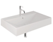 Kludi Resa - Umyvadlo 81x51 cm, s přepadem, s otvorem pro baterii, matná bílá 59WW8153